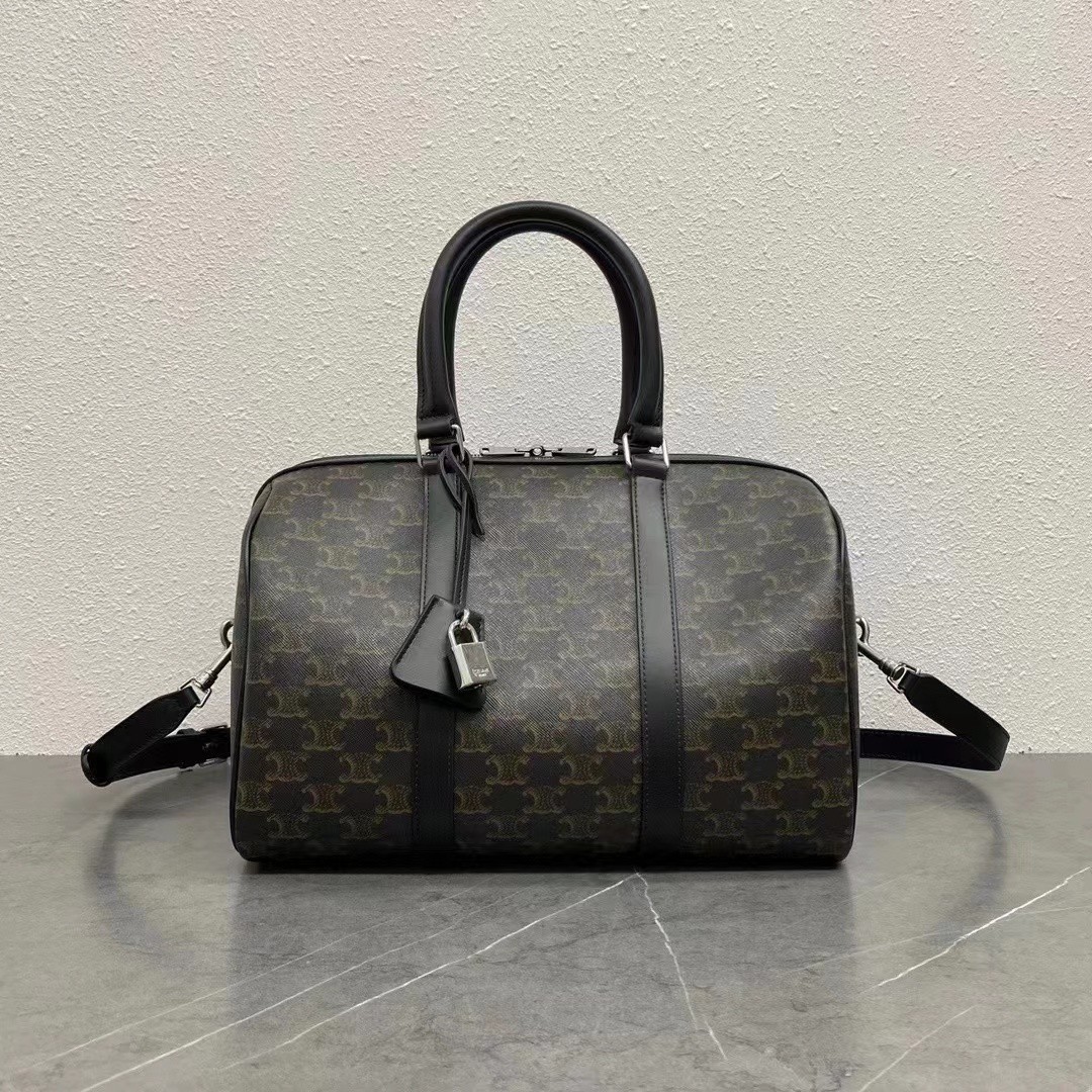 Celine Triomphe 牛皮波士頓包