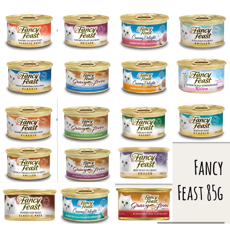 Fancy Feast Cat Canned Food 85g product of USA/ Thailand       ??{Bundle of 12/24 cans}