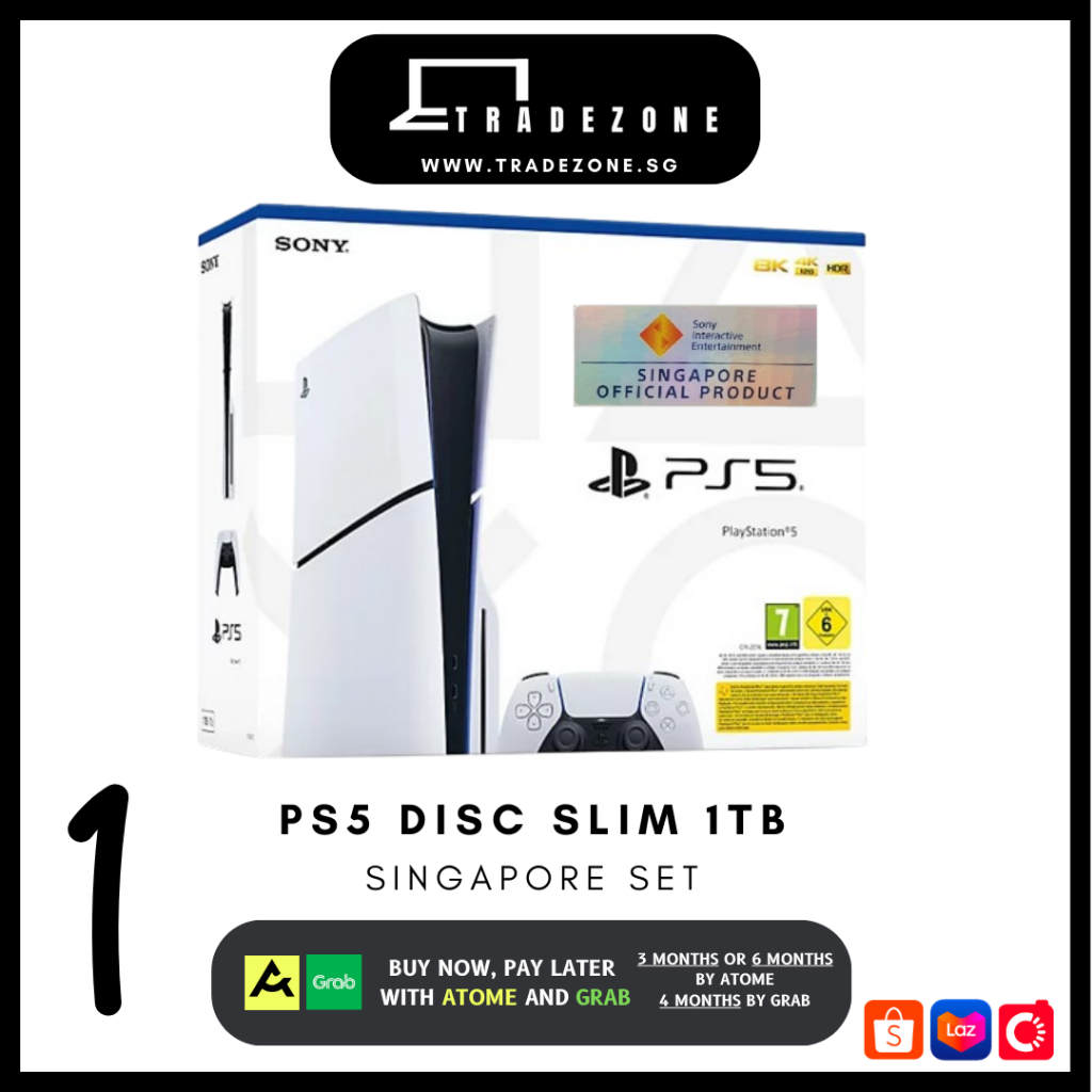 [TradeZone] PlayStation 5 PS5 Slim / PS5 / 825GB / 1TB / Disc / Digital ?? ?? with 1 Year Warranty